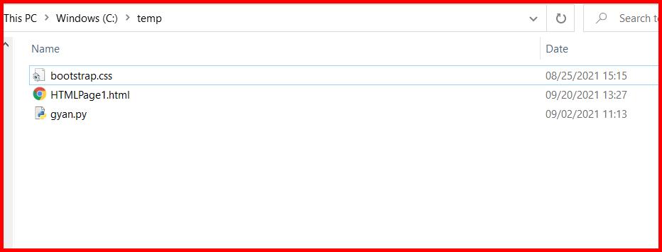 Picture showing the files to be copied to S3 buckets using CLI